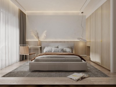 侘寂家居卧室3D模型下载